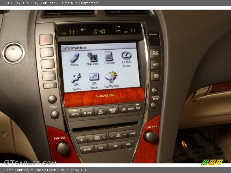 Cerulean Blue Metallic / Parchment 2010 Lexus ES 350