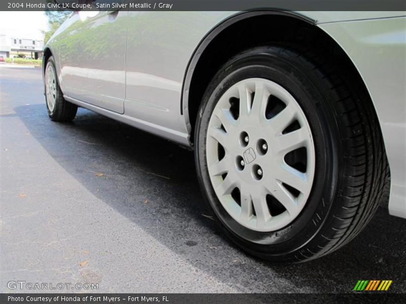 Satin Silver Metallic / Gray 2004 Honda Civic LX Coupe