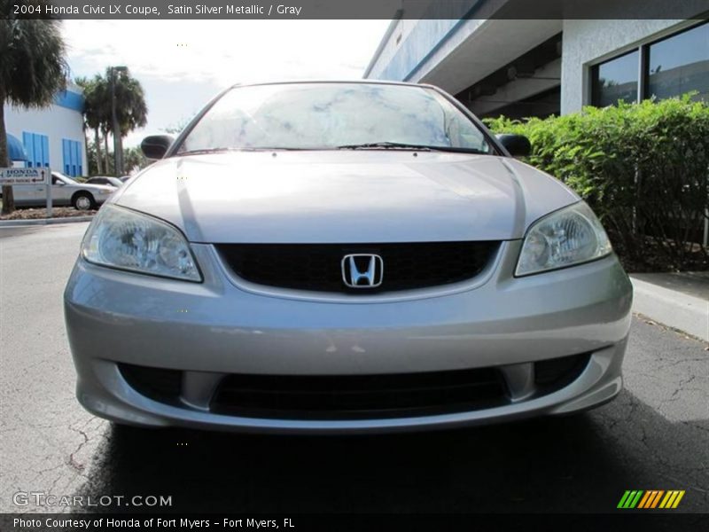 Satin Silver Metallic / Gray 2004 Honda Civic LX Coupe