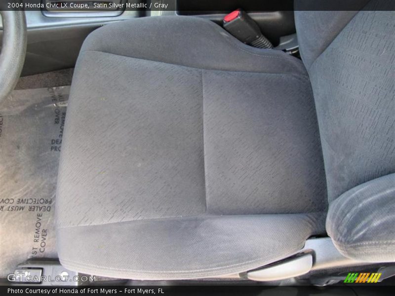 Satin Silver Metallic / Gray 2004 Honda Civic LX Coupe