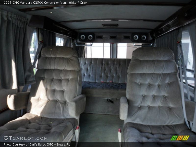 White / Gray 1995 GMC Vandura G2500 Conversion Van