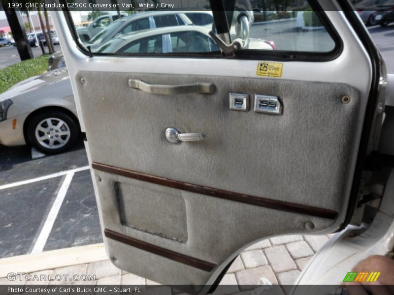 White / Gray 1995 GMC Vandura G2500 Conversion Van