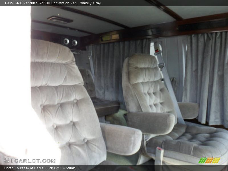 White / Gray 1995 GMC Vandura G2500 Conversion Van