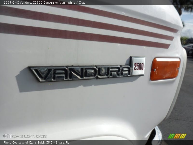 White / Gray 1995 GMC Vandura G2500 Conversion Van