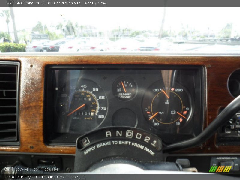 White / Gray 1995 GMC Vandura G2500 Conversion Van