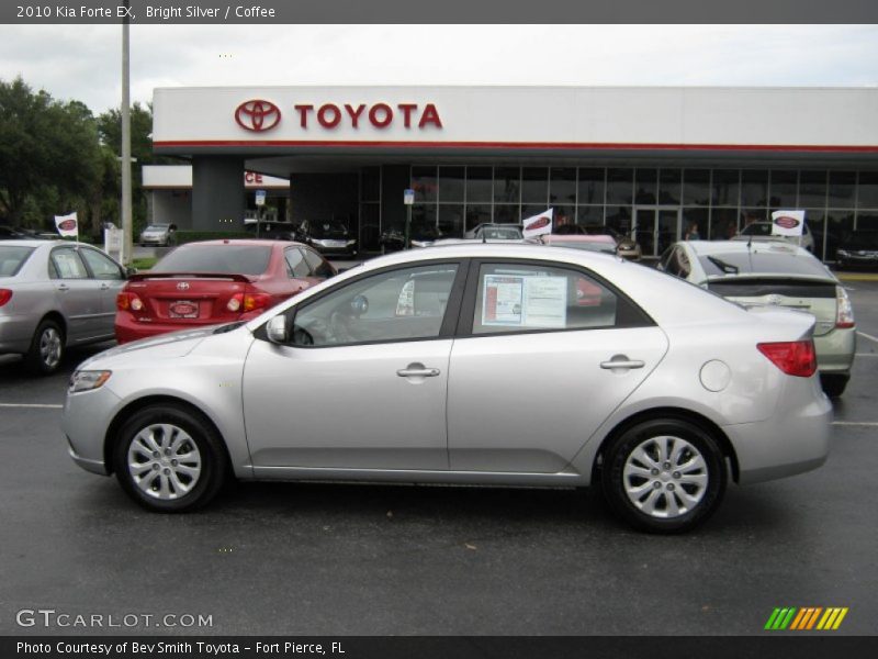 Bright Silver / Coffee 2010 Kia Forte EX
