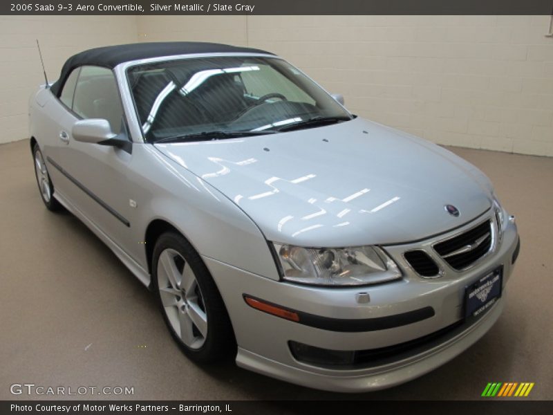 Silver Metallic / Slate Gray 2006 Saab 9-3 Aero Convertible