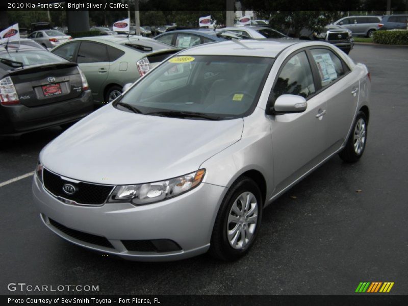 Bright Silver / Coffee 2010 Kia Forte EX