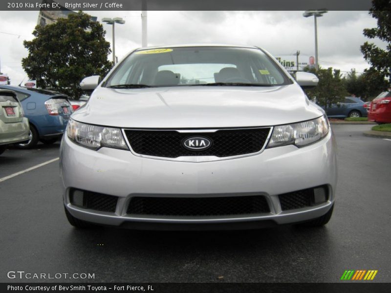 Bright Silver / Coffee 2010 Kia Forte EX