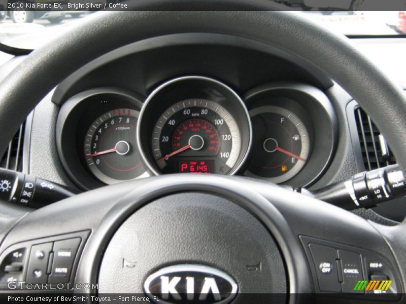 Bright Silver / Coffee 2010 Kia Forte EX