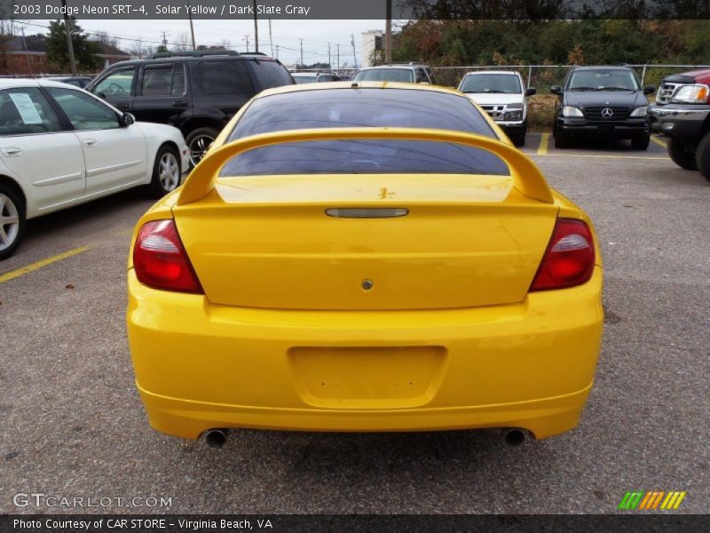 Solar Yellow / Dark Slate Gray 2003 Dodge Neon SRT-4