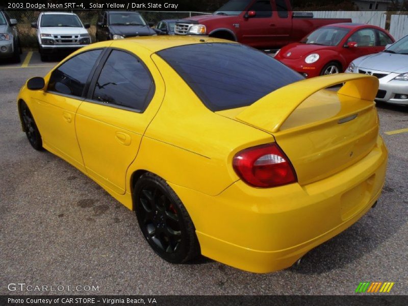 Solar Yellow / Dark Slate Gray 2003 Dodge Neon SRT-4