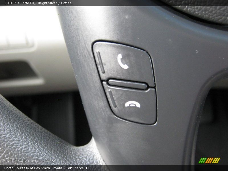 Bright Silver / Coffee 2010 Kia Forte EX