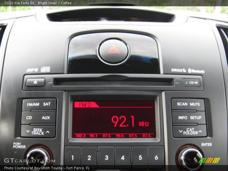 Bright Silver / Coffee 2010 Kia Forte EX