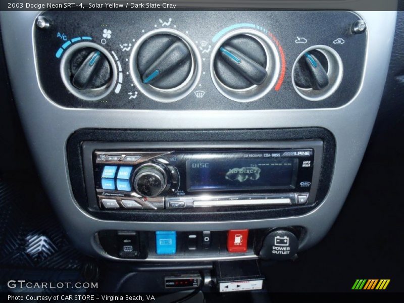 Controls of 2003 Neon SRT-4