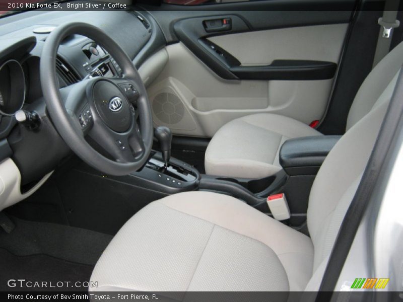 Bright Silver / Coffee 2010 Kia Forte EX