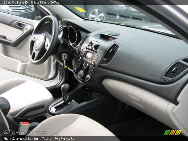 Bright Silver / Coffee 2010 Kia Forte EX