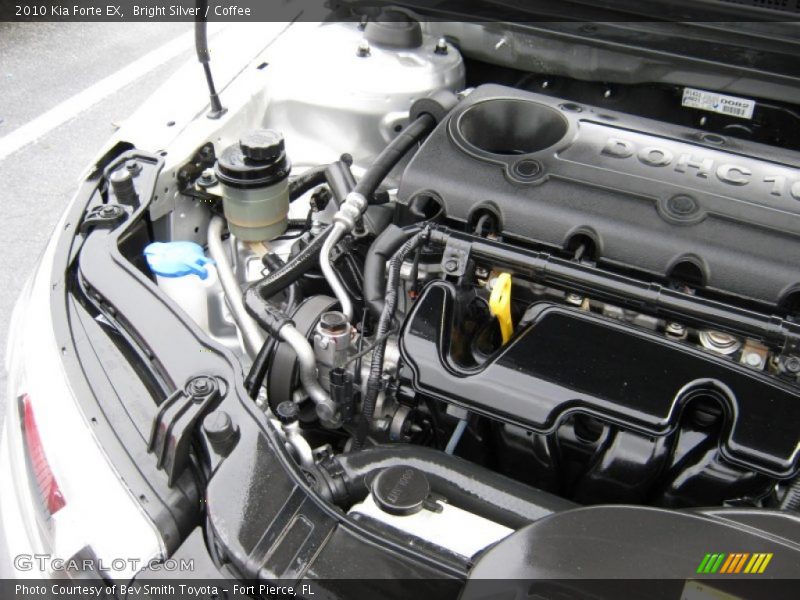 Bright Silver / Coffee 2010 Kia Forte EX