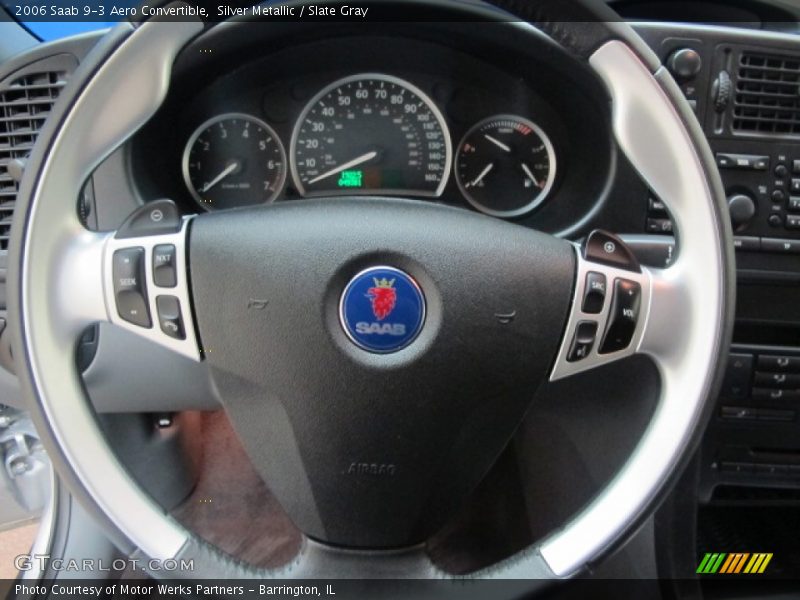 Silver Metallic / Slate Gray 2006 Saab 9-3 Aero Convertible