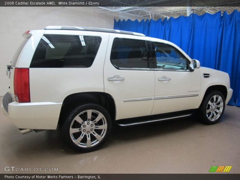 White Diamond / Ebony 2008 Cadillac Escalade AWD