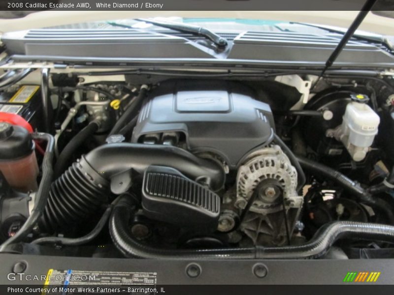 White Diamond / Ebony 2008 Cadillac Escalade AWD