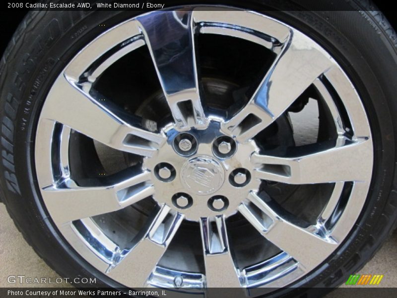 White Diamond / Ebony 2008 Cadillac Escalade AWD