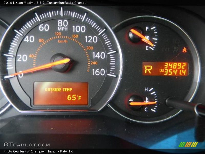 Tuscan Sun Red / Charcoal 2010 Nissan Maxima 3.5 S