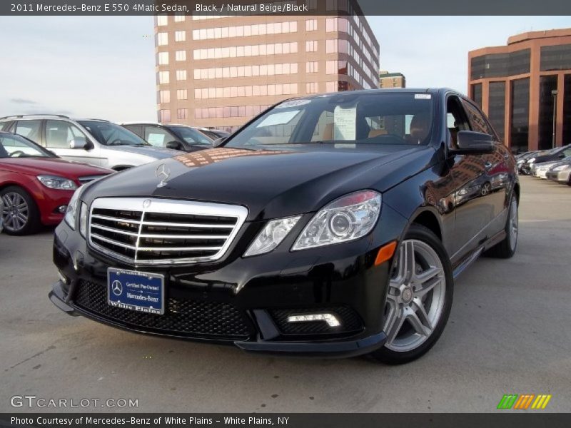 Black / Natural Beige/Black 2011 Mercedes-Benz E 550 4Matic Sedan