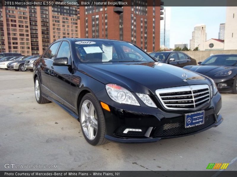 Black / Natural Beige/Black 2011 Mercedes-Benz E 550 4Matic Sedan