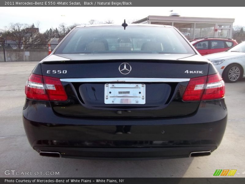 Black / Natural Beige/Black 2011 Mercedes-Benz E 550 4Matic Sedan