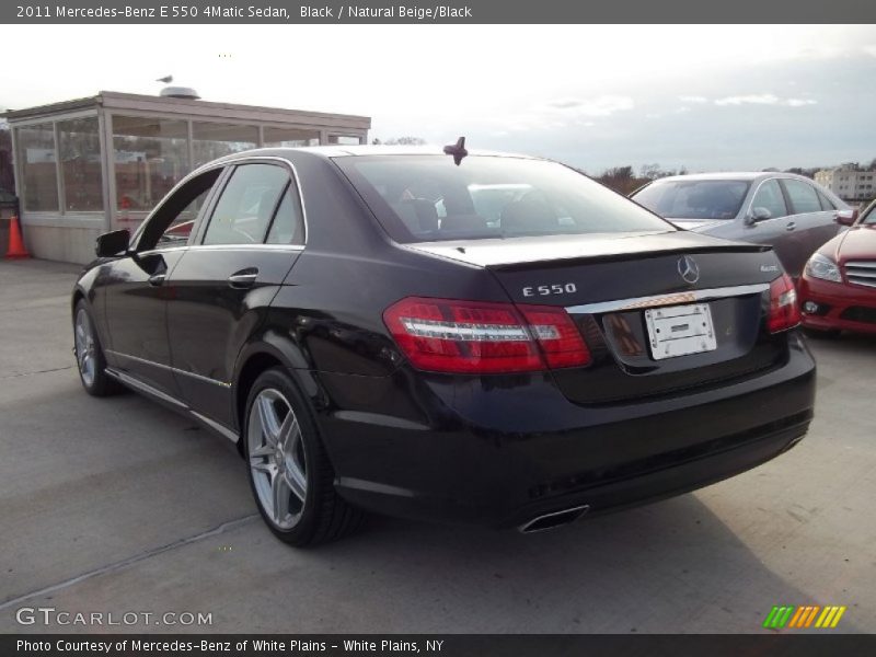 Black / Natural Beige/Black 2011 Mercedes-Benz E 550 4Matic Sedan