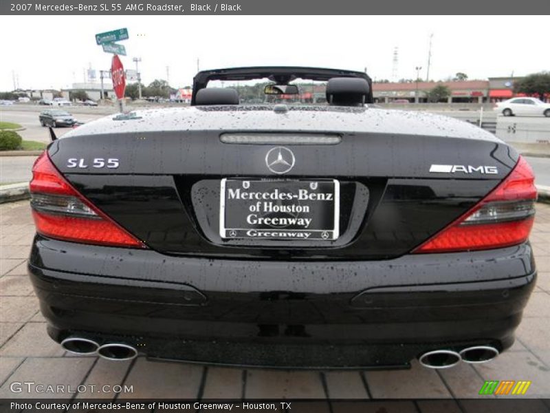 Black / Black 2007 Mercedes-Benz SL 55 AMG Roadster