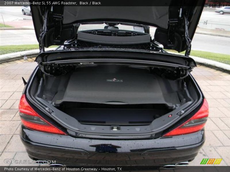 Black / Black 2007 Mercedes-Benz SL 55 AMG Roadster