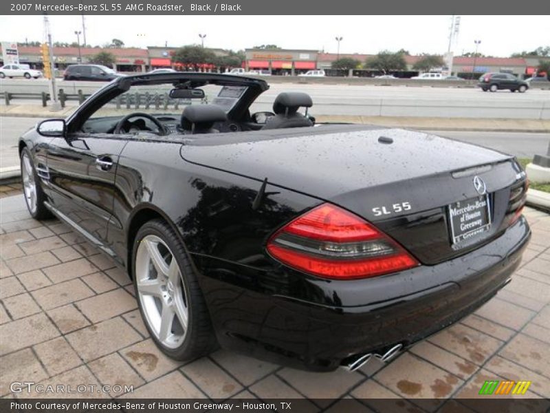 Black / Black 2007 Mercedes-Benz SL 55 AMG Roadster