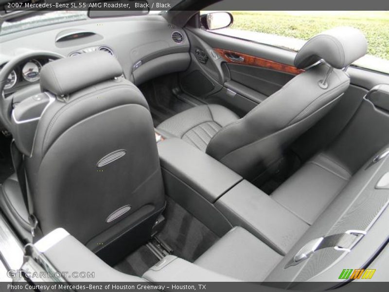 Black / Black 2007 Mercedes-Benz SL 55 AMG Roadster