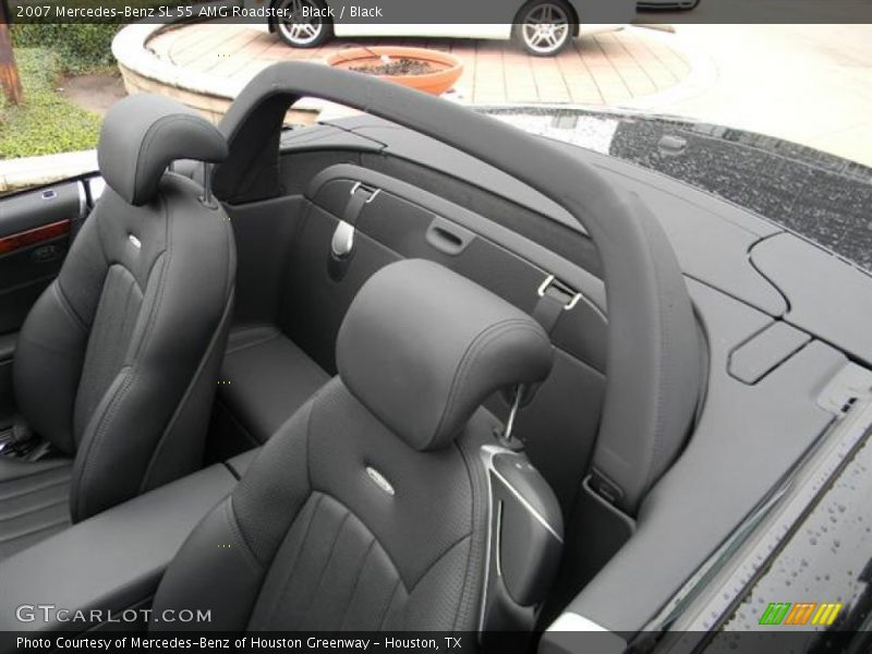 Black / Black 2007 Mercedes-Benz SL 55 AMG Roadster