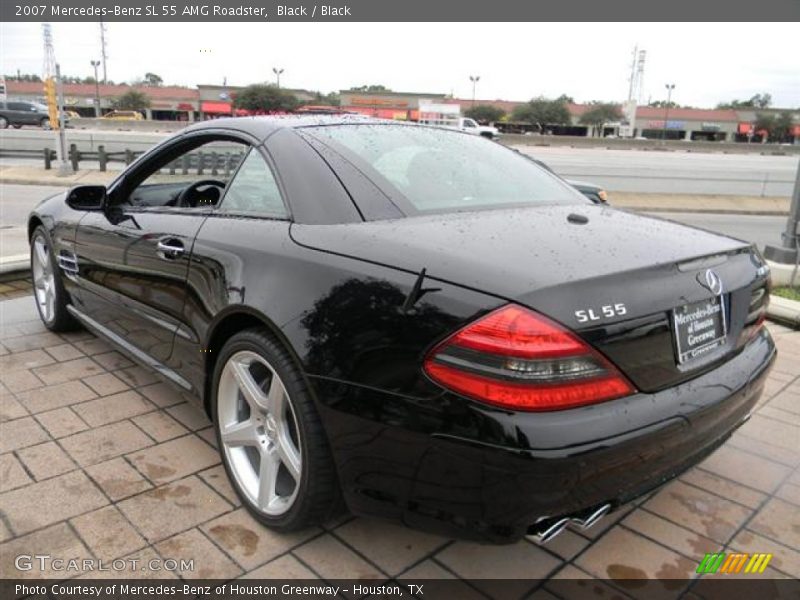 Black / Black 2007 Mercedes-Benz SL 55 AMG Roadster