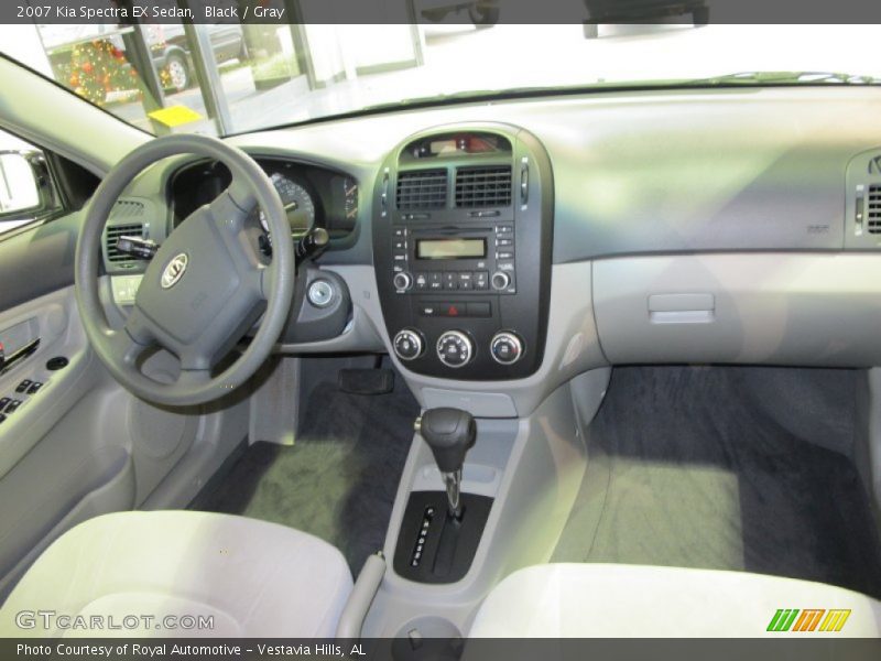 Black / Gray 2007 Kia Spectra EX Sedan