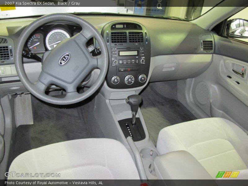 Black / Gray 2007 Kia Spectra EX Sedan