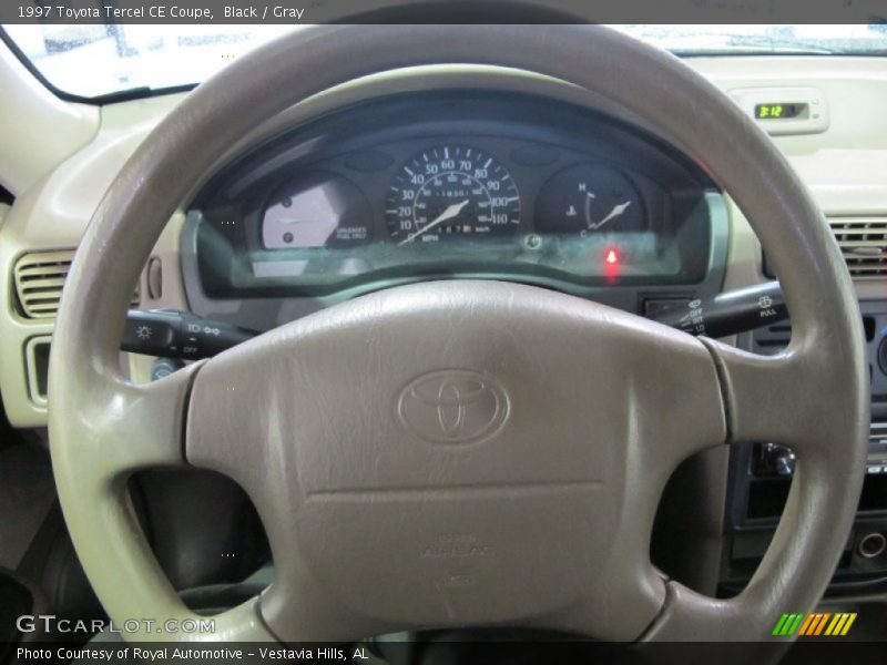 Black / Gray 1997 Toyota Tercel CE Coupe