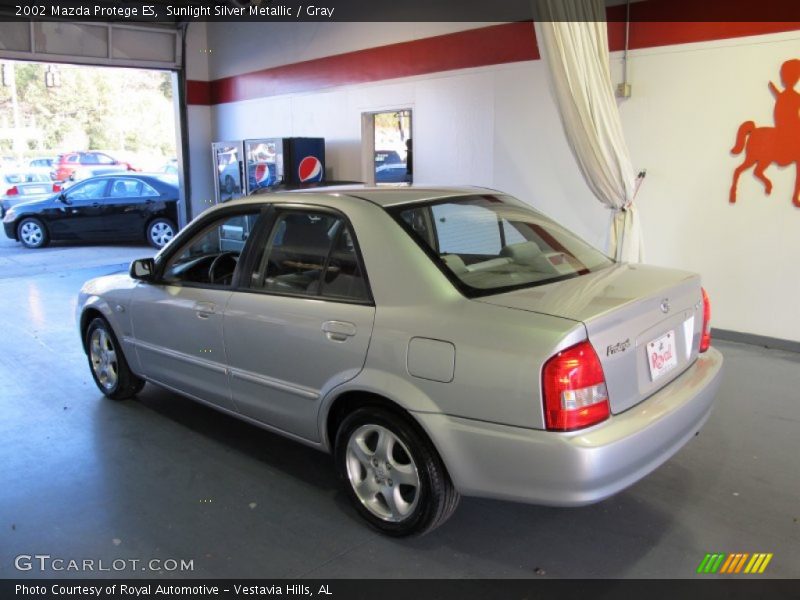 Sunlight Silver Metallic / Gray 2002 Mazda Protege ES