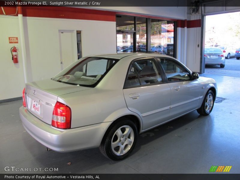 Sunlight Silver Metallic / Gray 2002 Mazda Protege ES