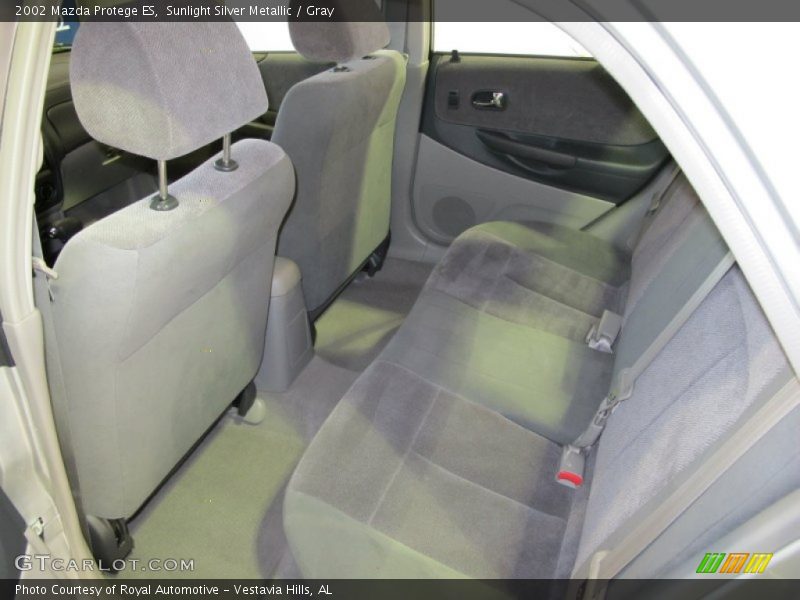 Sunlight Silver Metallic / Gray 2002 Mazda Protege ES