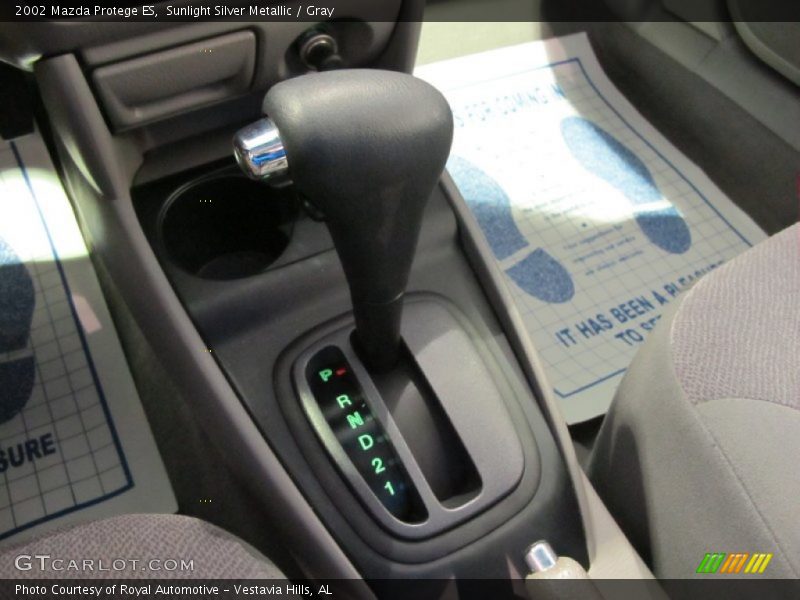 Sunlight Silver Metallic / Gray 2002 Mazda Protege ES