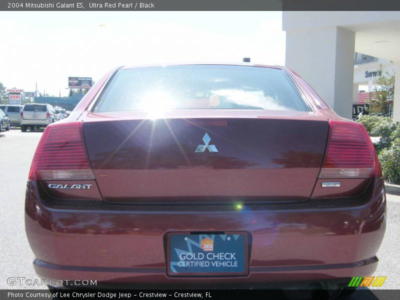 Ultra Red Pearl / Black 2004 Mitsubishi Galant ES
