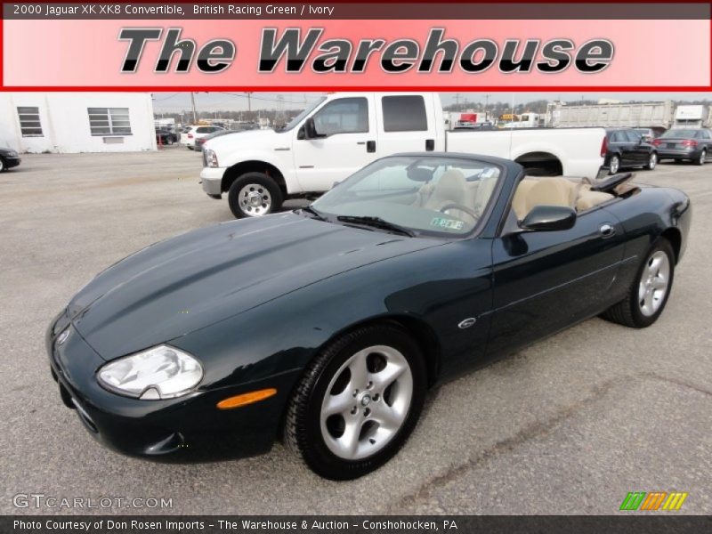 British Racing Green / Ivory 2000 Jaguar XK XK8 Convertible