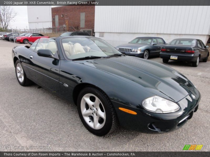 British Racing Green / Ivory 2000 Jaguar XK XK8 Convertible