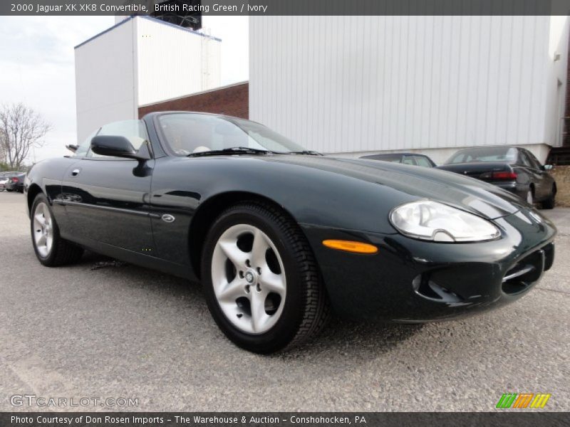 British Racing Green / Ivory 2000 Jaguar XK XK8 Convertible