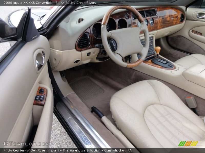 British Racing Green / Ivory 2000 Jaguar XK XK8 Convertible