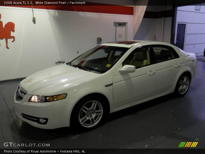 White Diamond Pearl / Parchment 2008 Acura TL 3.2